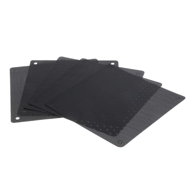 CRE  5Pc Computer Mesh PVC Case Fan Dust Filter Dustproof Cover Chassis Dust Cover