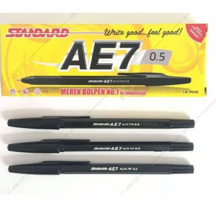 

U&D // PULPEN STANDARD AE7 HITAM ISI 12 PCS/PEN STANDARD CASTELLO C88 //Stock@banyak