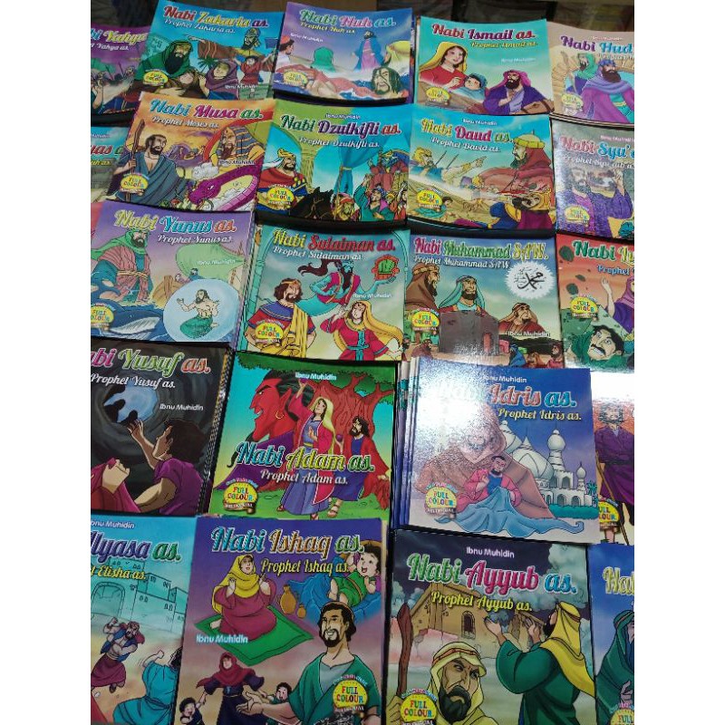 buku anak buku seri kisah 25 nabi dan rasul- buku cerita bilingual