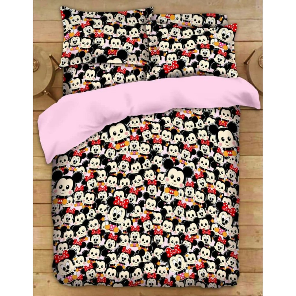 Vhepra Sprei Katun Motif Little Minnie Mouse