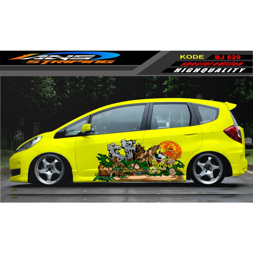 DECAL STICKER MOBIL JAZZ BRIO AVANZA SIGRA YARIS / STIKER VARIASI MOBIL / MODIF STICKER MOBIL 629