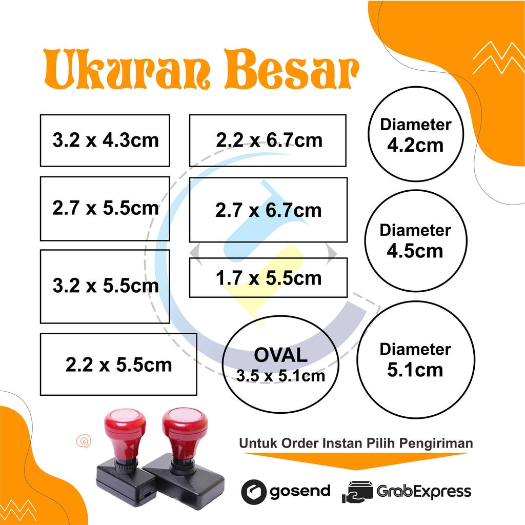 

RB Stempel otomatis / desain custom / murah berkualitas