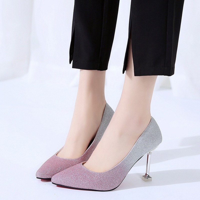 FD Sepatu High Heels Wanita Sepatu Kerja Hak Tinggi Import Sepatu Pesta Perempuan Formal HI-014