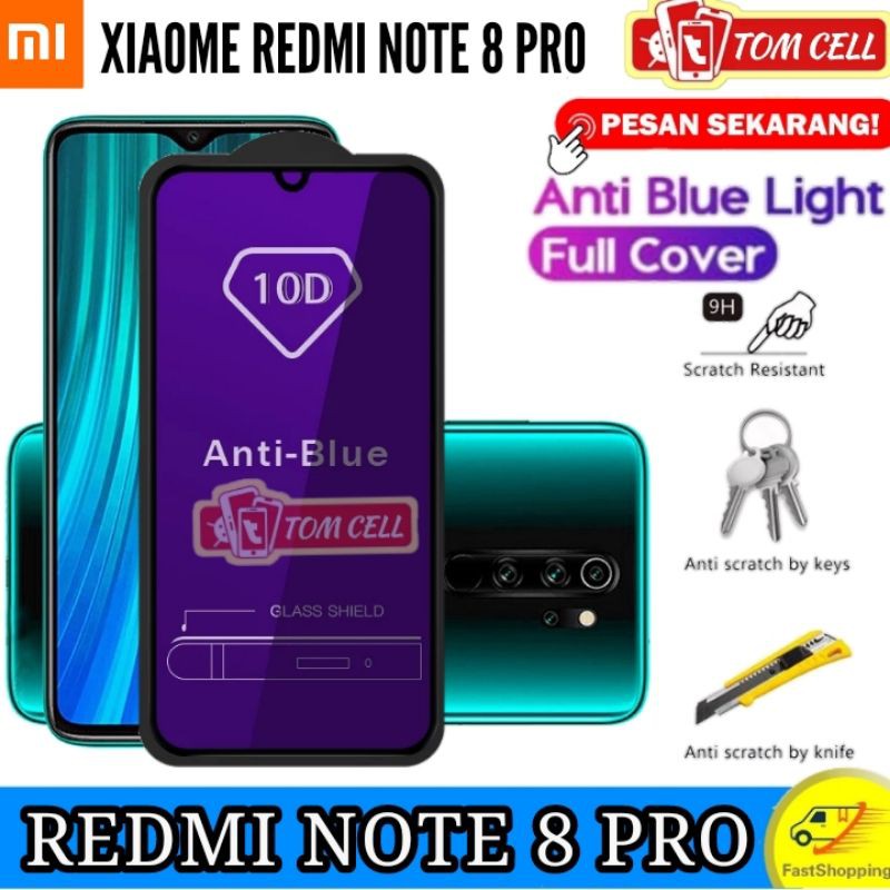 Tempered Glass Anti Blue Matte Redmi Note 8 Pro TG Anti Gores Radiasi