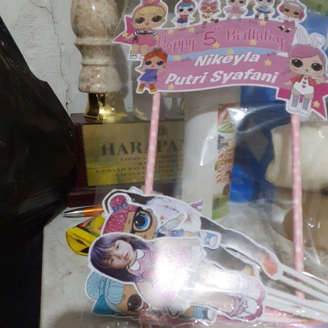 Topper Cake Birthday Lol Custom