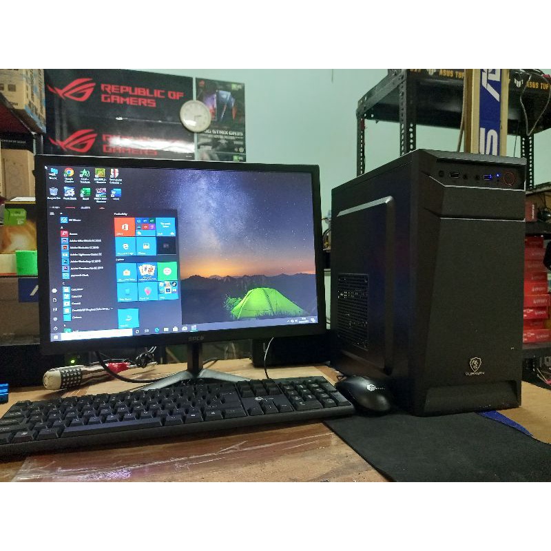 KOMPUTER INTEL CORE I5 RAM8GB SSD LED 19 INCI