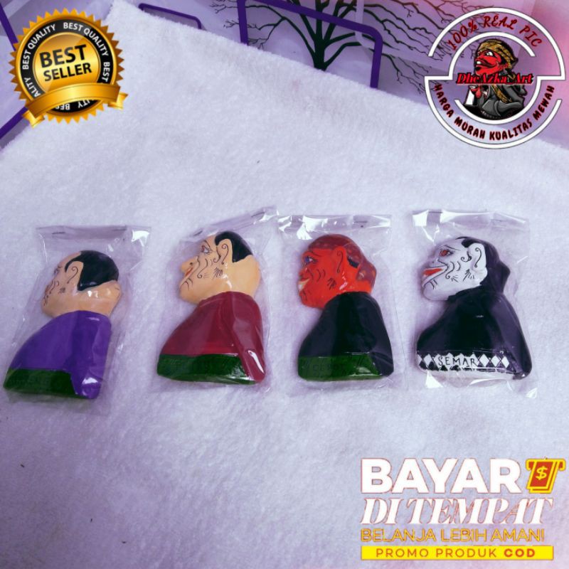 Wayang tempelan magnet kulkas karakter wayang golek