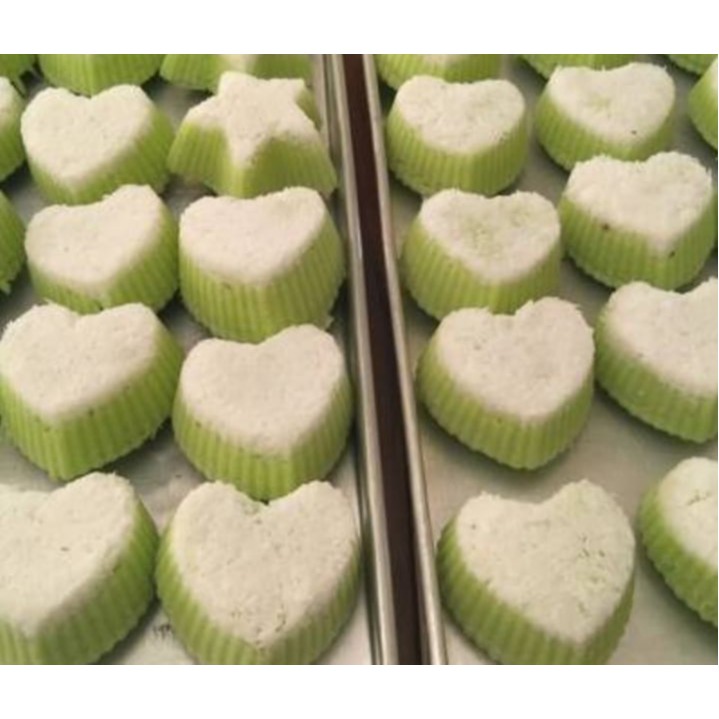 Cetakan Kue Bahan Plastik / Cetakan Agar agar / Cetakan Puding Hati Bahan Plastik isi 12pcs