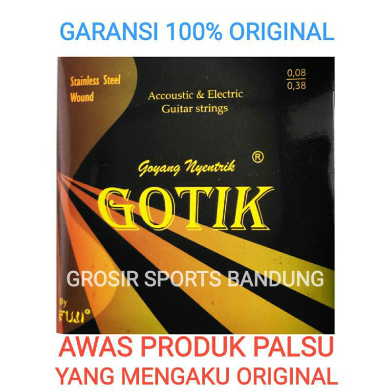 ORIGINAL SENAR GITAR FUJI GOTIK (1SET)ACCOUSTIC & ELRCTRIC 0,08 mm