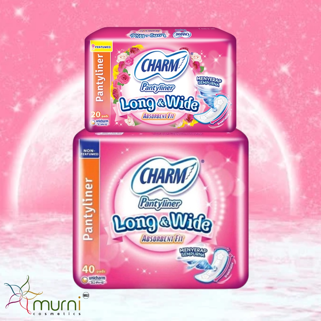 CHARM PANTYLINER LONG &amp; WIDE ABSORBENT FIT