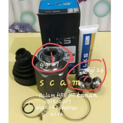 Cv Joint Dalam As Roda Depan Dalam As Kopel Honda HRV Manual 2015 Kanan