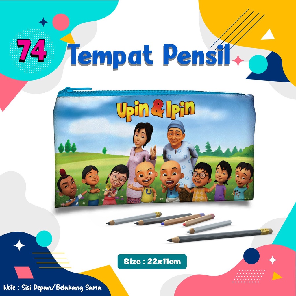 

Pencil Case Upin & Ipin 074 Kostak Tempat Pensil Kotak alat Tulis Wadah Dompet Pensil Lucu unik