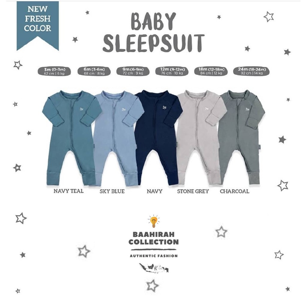 BABY SLEEPSUIT B Baju  Tidur Bayi  BY LITTLE  PALMERHAUS  