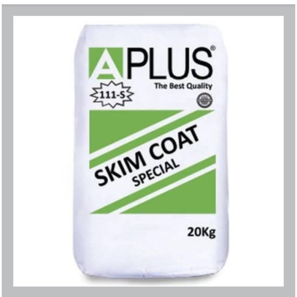 APLUS HIJAU / Special Skim coat Eksterior Harga Ecer per 1 KG