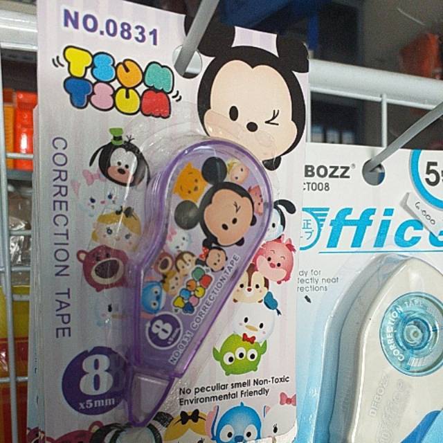 

Tip-ex kertas.karakter tsumtsum.warna dikirim random ya agan. Kemasan tip-ex dg plastik mika.
