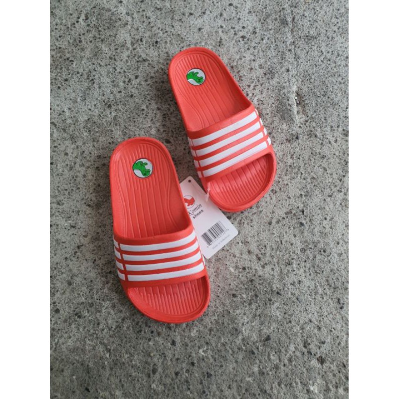 SANDAL ANAK LAKI KOMIN 035 GARIS SELOP KARET RINGAN ANTI AIR