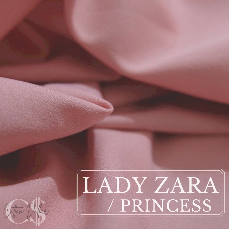 KAIN LADY ZARA / PRINCESS STRETCH PREMIUM GRADE A | METERAN ECERAN / ROLL / GROSIR MURAH