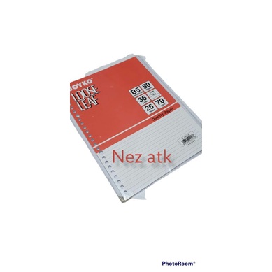 

KERTAS BINDER B5 50 LEMBAR