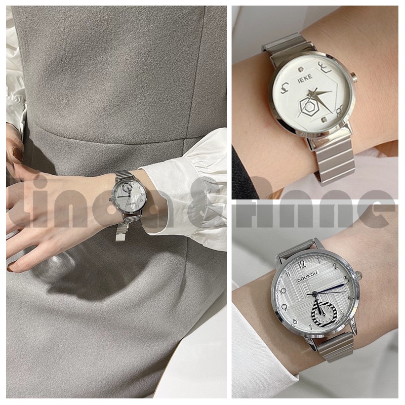 Jam Tangan Wanita Casual Kreatif Analog Quartz Fashion Strap Rantai Magnet High Quality