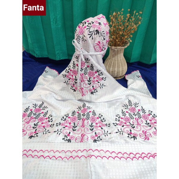 mukena semi sutra/semi sutra terusan/semi sutra bordir/semi sutra murah/mukena santri/mukena kudusan