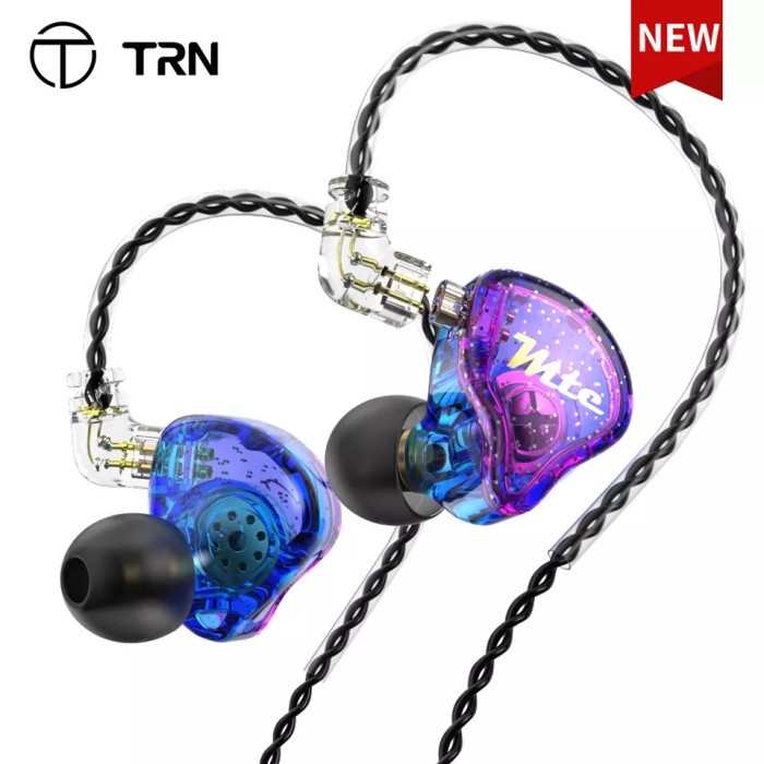 TRN MTE with Mic Dynamic Driver In Ear Earphone Noise Cancelling