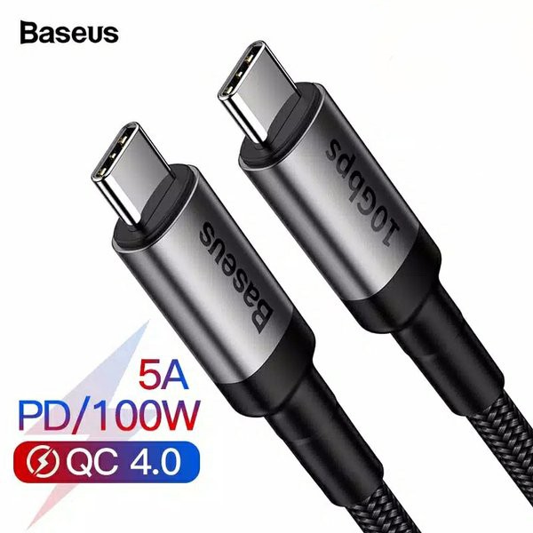 BASEUS CAFULE CHARGER KABEL USB C TO TYPE C PD3.1 GEN2 100W FAST CHARGING 1M