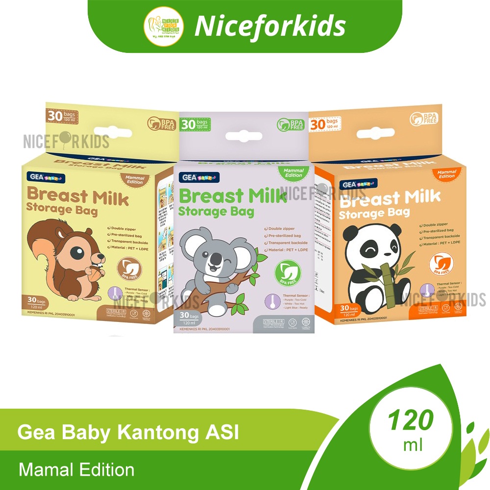 GEA Baby Kantong ASI / Kantong ASI 120 ml  Plastik ASI