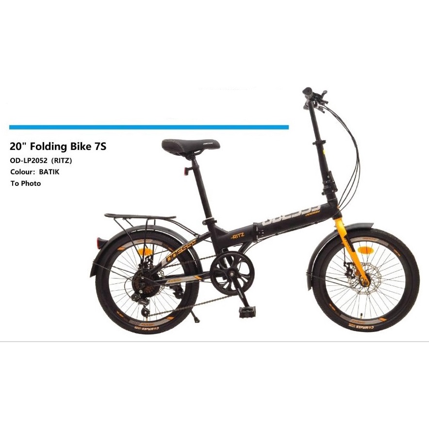 Sepeda Lipat Odessy RITZ 20 Inch 7 Speed Alloy Garansi SNI-1