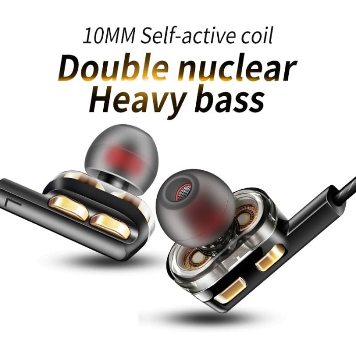 In-Ear Earphones Bass HIFI Headset with Microphone - QKZ-AK4