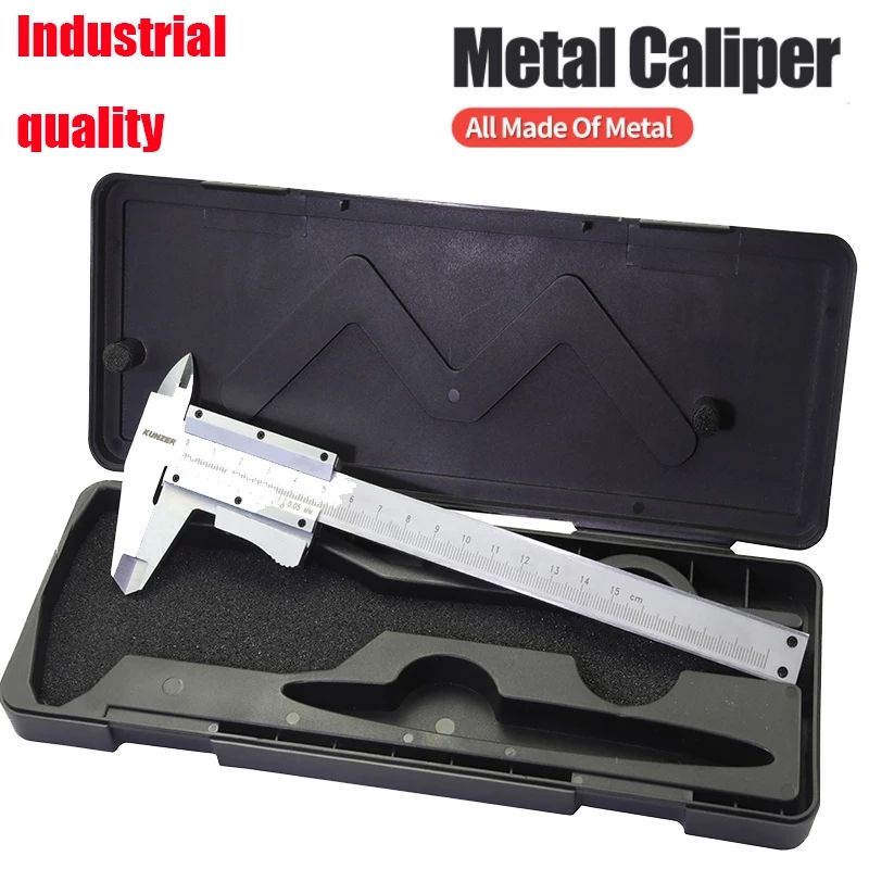 Sigmat Stainless Steel Jangka Sorong Vernier Caliper Alat Ukur Micrometer 15CM -RE0150