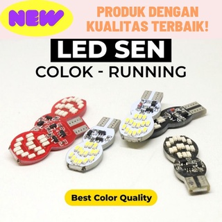 Led T10 Kedip Running Strobo Lampu Senja Sein T10 Mode Kedip Mode Runing 30 Mata