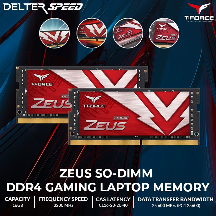 RAM Laptop Team Zeus 16GB DDR4 3200Mhz - SODIMM