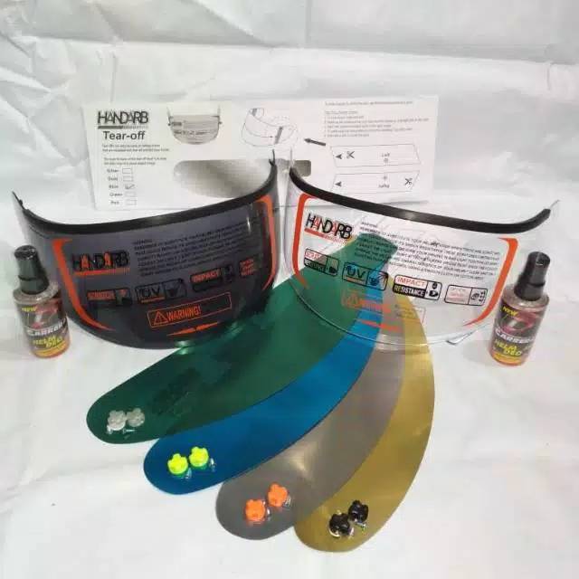 Paket kaca helem flat visot /tear off/tear off post/parfum helm  pnp kyt rc-7/kyt r10/kyt k2r