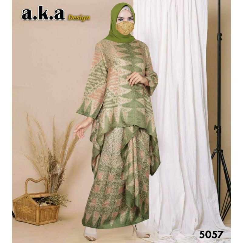 Gamis Stelan Rok Batik | Gamis Semi Sutra | Gamis Rayon Vischose | 7