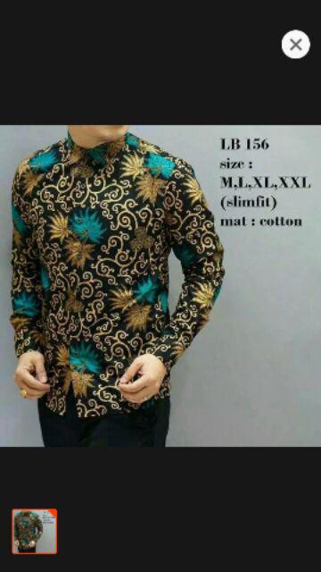Kemeja Batik Slimfit M L Xl