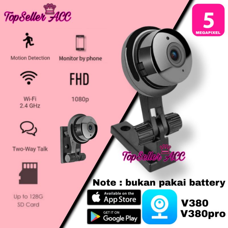 IP Kamera CCTV MINI Spy Camera Wifi Smart Net Cam 5MP Aplikasi V380pro