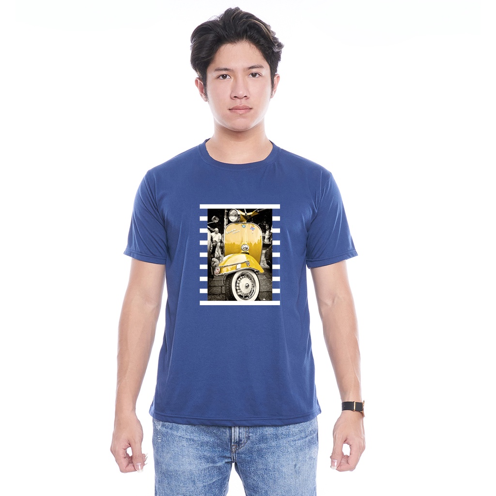 Kaos Oblong Pendek Gambar Vespa