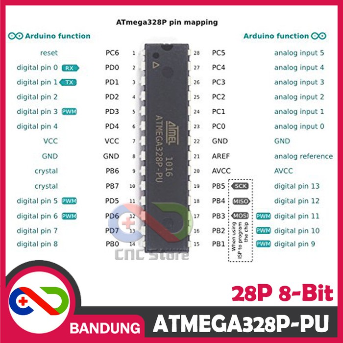 Atmega328p Pu Mcu Avr Dip 28 Bootloader Arduino Uno Stiker Shopee Indonesia