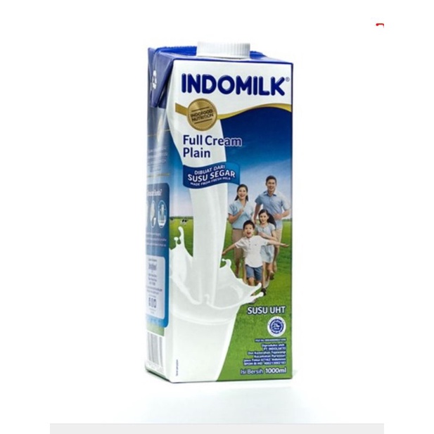 

Susu Uht Indomilk Full cream plain 1000ML