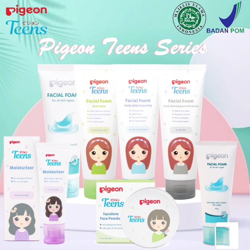 Pigeon Teens Facial Foam | Moisturizer  | Toner | Pembersih Wajah | Pelembab Wajah | Penyegar Wajah