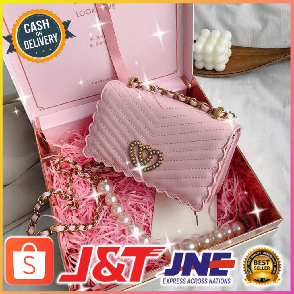 Tas Selempang Wanita Ck Love Pearl E5433