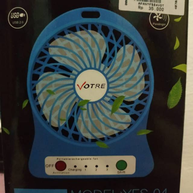 Kipas / fan portable votre + battery