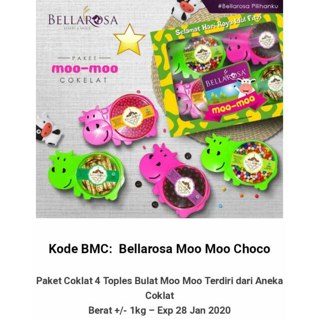 

Bellarosa Kacang, Jelly, Coklat Lebaran. Parcel lebaran / puasa