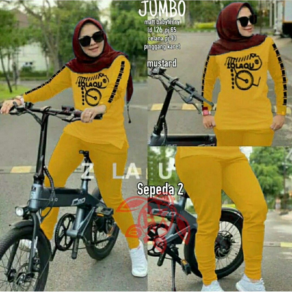 SET JUMBO TRAKA (3XL) 4Warna