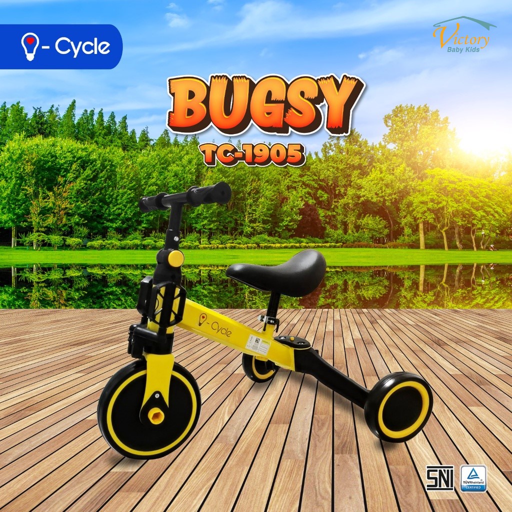 I- Cycle Bugsy  Tricycle Sepeda Anak 3 Roda - Lisensi SNI