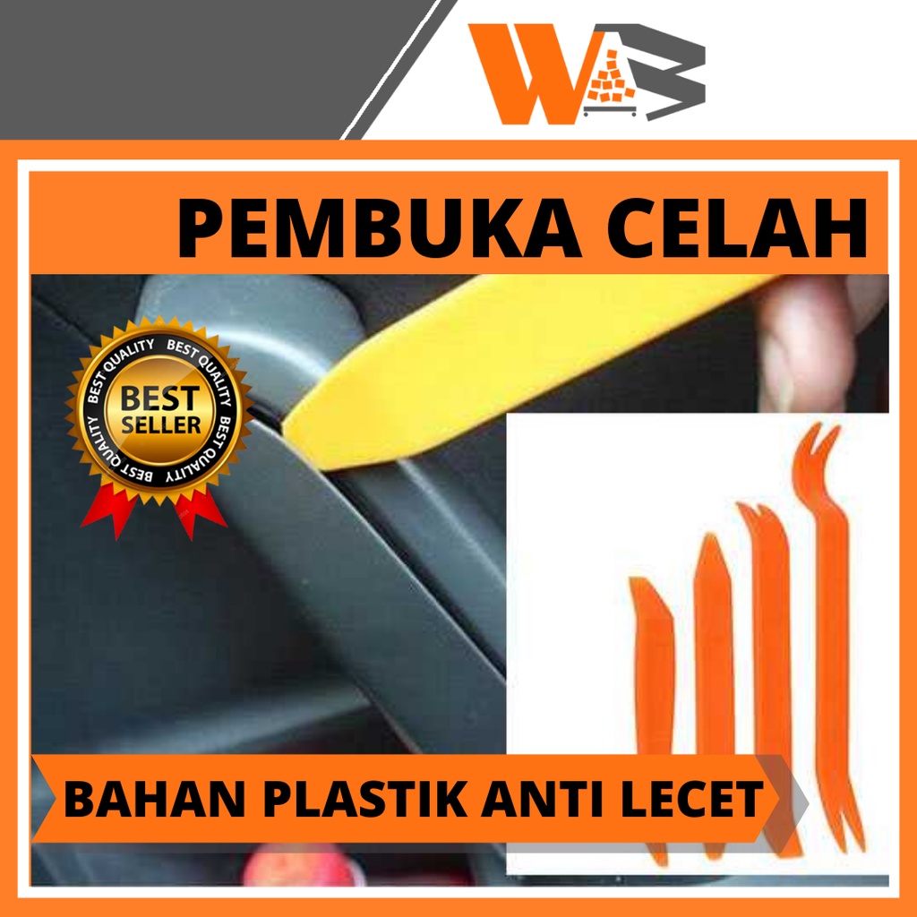 COD 4 in 1 Removal Pry Tool / Pengungkit Alat Congkel Interior Dashboard Plastik Trim Plastic Alat Penyungkit Rivet Panel Dasboard Doortrim Fender Mobil