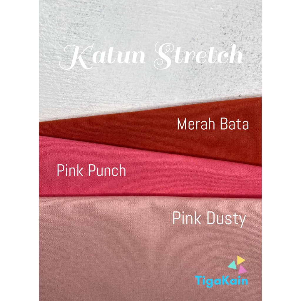 1 Meter Kain Katun Stretch Bahan Poplin Stretch