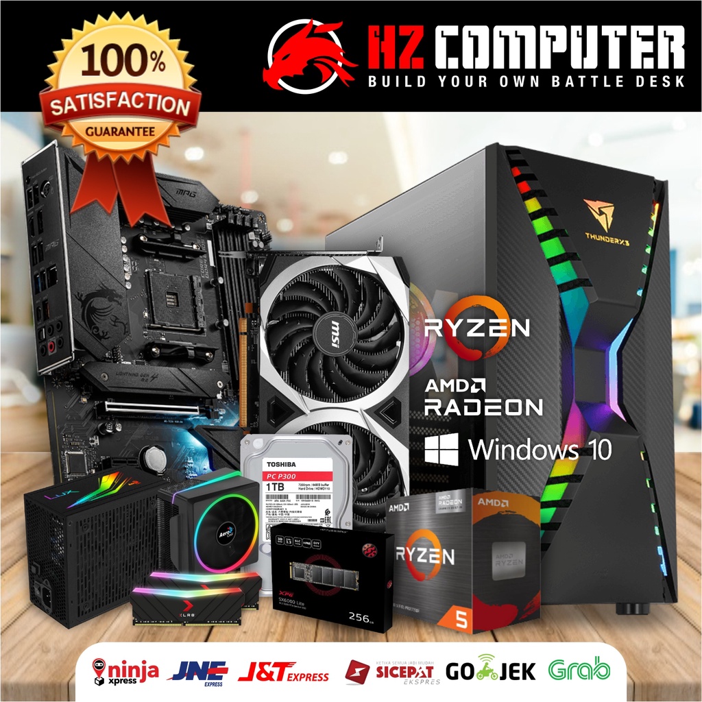 [READY] PC Gaming - AMD Ryzen 5 5600X - RX 6600 XT - RAM 16GB - RGB