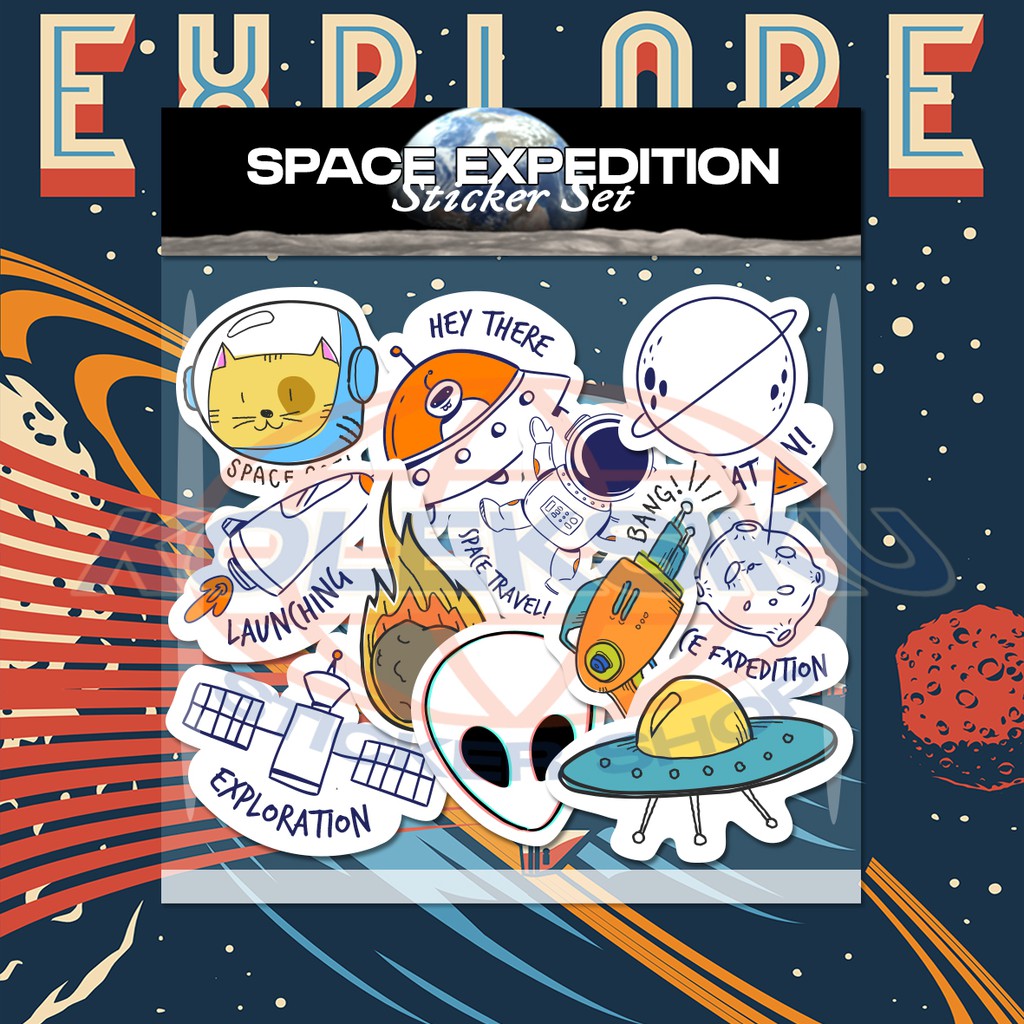STIKER SPACE STIKER AESTHETIC STIKER LUCU STIKER HP STIKER LAPTOP
