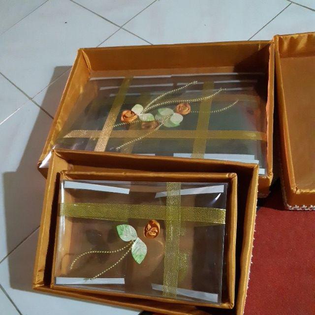 Kotak Seserahan Mika Mute Emas, Isi 4 Kotak